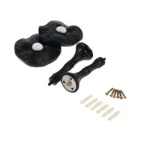 Крючок для штор CAPPIO KS036, d=9.5 мм, цвет черный, 2 шт