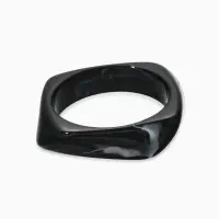 Браслет манжет акрил "Тренд", цвет чёрный