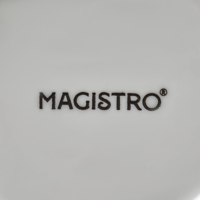 Салатник фарфоровый Magistro &laquo;Лист Бланш&raquo;, 800 мл, 24,5&times;20,5 см, цвет белый