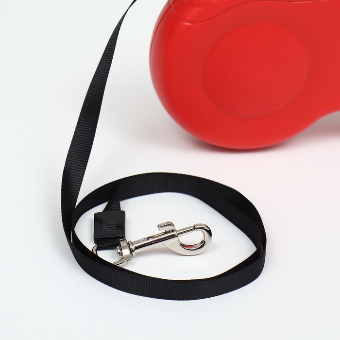 Рулетка "Моноцвет", 5 м, до 15 кг, красная