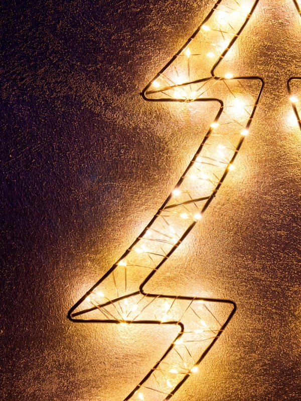 Фигура подвесная световая FROSTY "Елочка", 58х56х2, 200 LED, 220V, свечение тёплое белое