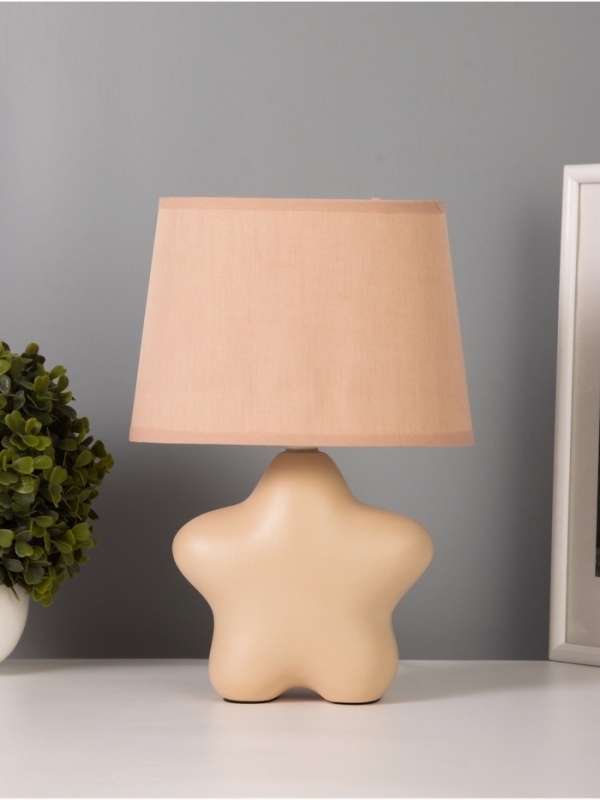 Лампа настольная "Звезда" 40Вт Е14 розовый 12х19х29см