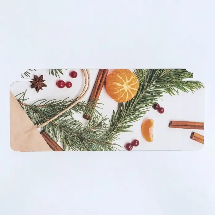 Коробка для шоколада без окна &laquo;Мандарины&raquo;, 17.1&times;8&times;1.4 см