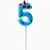 Свеча для торта цифра 5 &laquo;Зверюшка&raquo;, 5 см