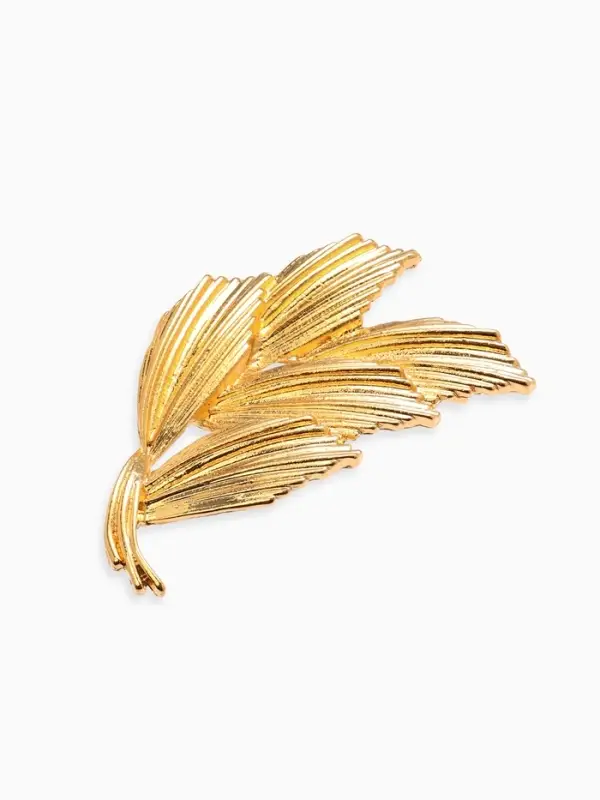 Брошь "Колоски", цвет золото