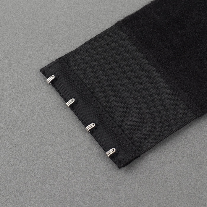 Застёжка-удлинитель для бюстгальтера, 3 ряда, 4 крючка, 7,5 &times; 10 см, 3 шт, цвет белый/бежевый/чёрный