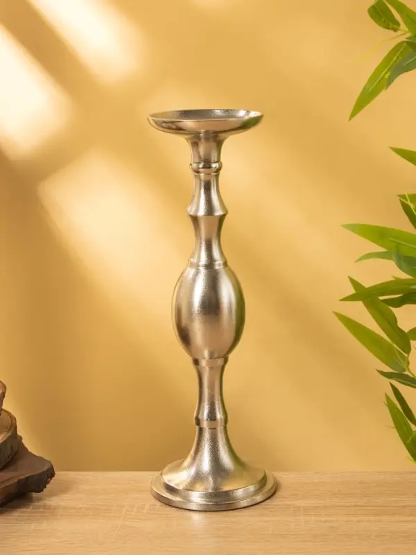 Подсвечник "Мадрид" алюминий 10х10х30,5 см