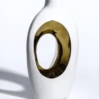 Ваза керамика настольная "Лари" (набор 2 шт) h=26х23, d=4 см, белый