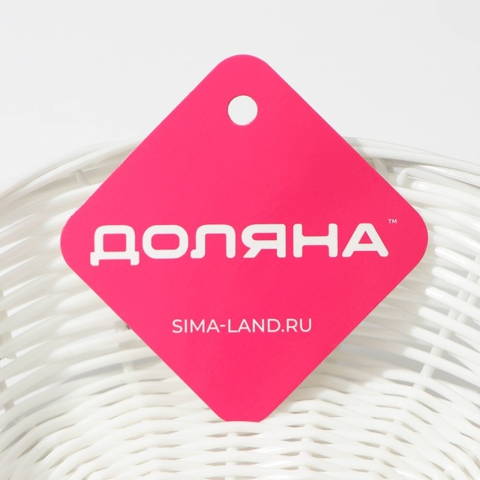 Корзинка для подачи Доляна &laquo;Молоко&raquo;, 18&times;13&times;5 см, цвет белый