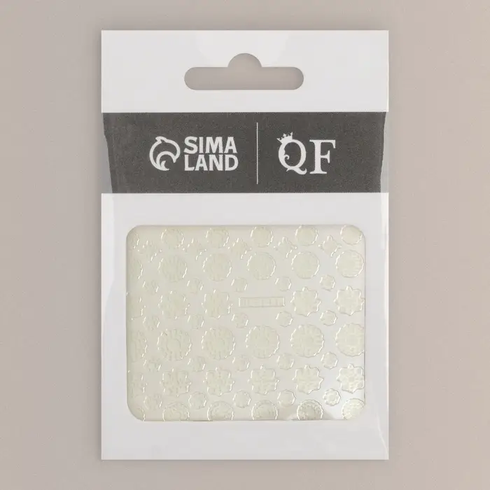 Наклейки для ногтей &laquo;Узоры&raquo;, белые