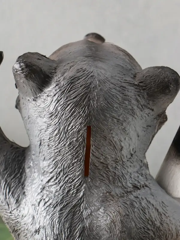 Копилка "Енот ГАИ" 30х18х16 см, серый