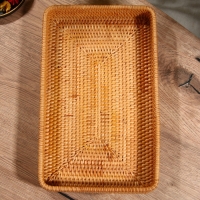 Поднос, 36х23х5 см, ротанг