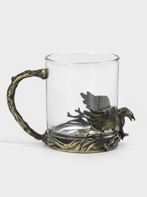 Стакан "Орёл", мельхиор