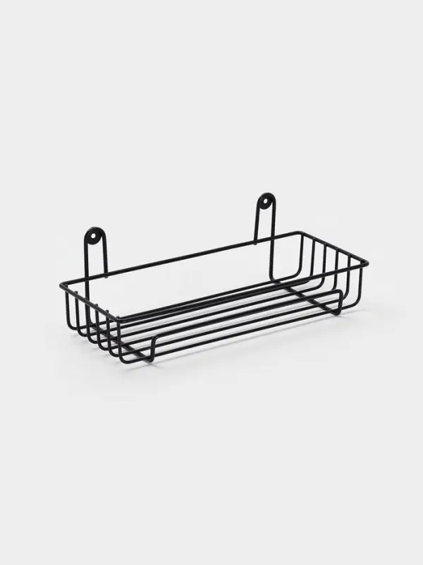 Полка для ванной 29*12,5*10 см, цвет черный