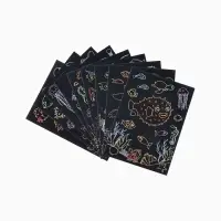 Гравюра блокнот "Морские жители", 9 листов, штихель