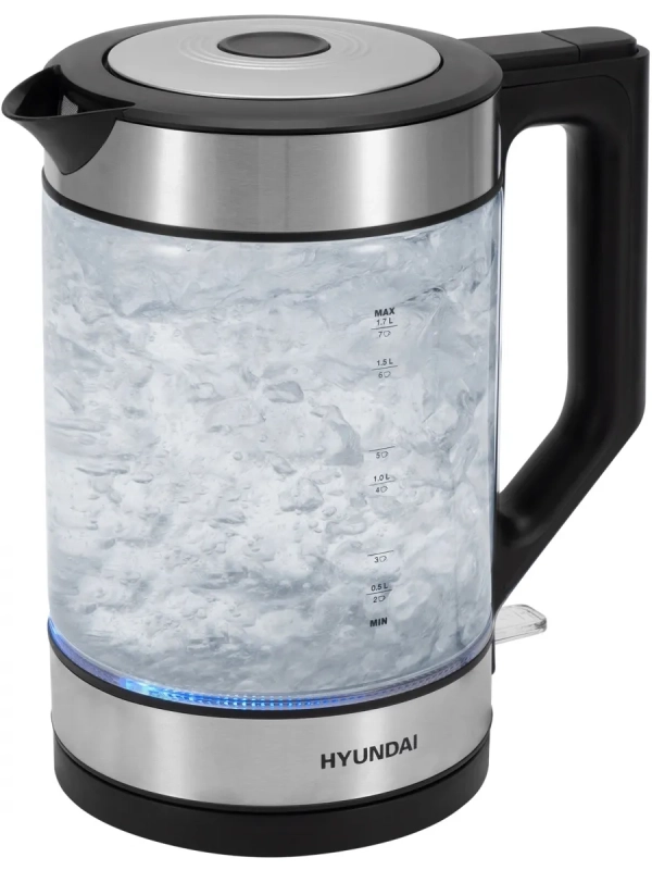 Чайник HYK-G3509 1,7л 2200Вт черный (стекло)