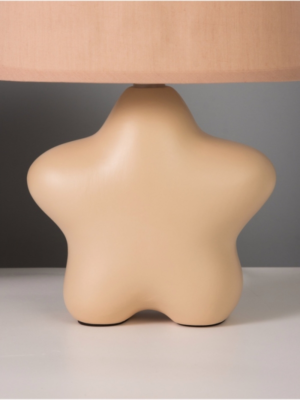 Лампа настольная "Звезда" 40Вт Е14 розовый 12х19х29см