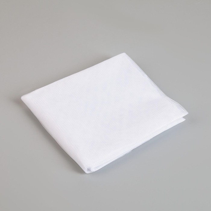 Сетка антимоскитная на окна для защиты от насекомых, 150&times;130 см, крепление на липучку, цвет белый