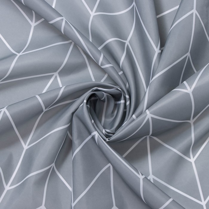 Штора для ванной SAVANNA, 180&times;180 см, цвет серый