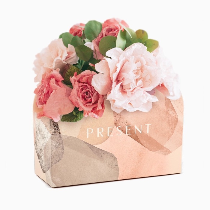 Переноска для цветов складная Present, 17 &times; 13 &times; 7 см