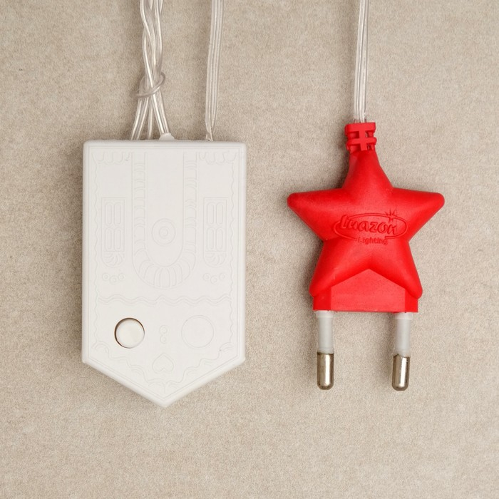 Гирлянда &laquo;Сеть&raquo; 1.6 &times; 1.6 м, IP20, прозрачная нить, 144 LED, свечение синее, 8 режимов, 220 В