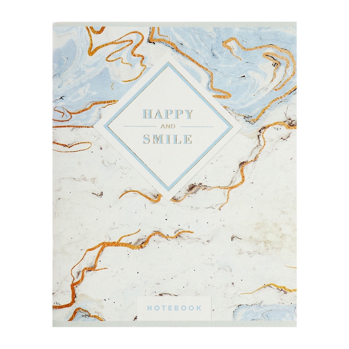 Комплект тетрадей из 4 штук, 96 листов в клетку Calligrata "Мрамор", обложка мелованный картон хром, блок №2, белизна 75% (серые листы)