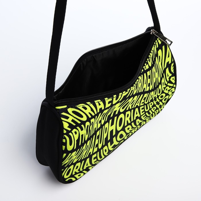 Сумка женская багет из текстиля, &laquo;Эйфория&raquo;, 23х13х5 см.