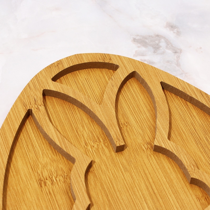 Менажница, набор 2 шт., дерево &laquo;Посуда: пасхальные животные&raquo;, заяц 30х24 см., цыпленок 30х24 см.