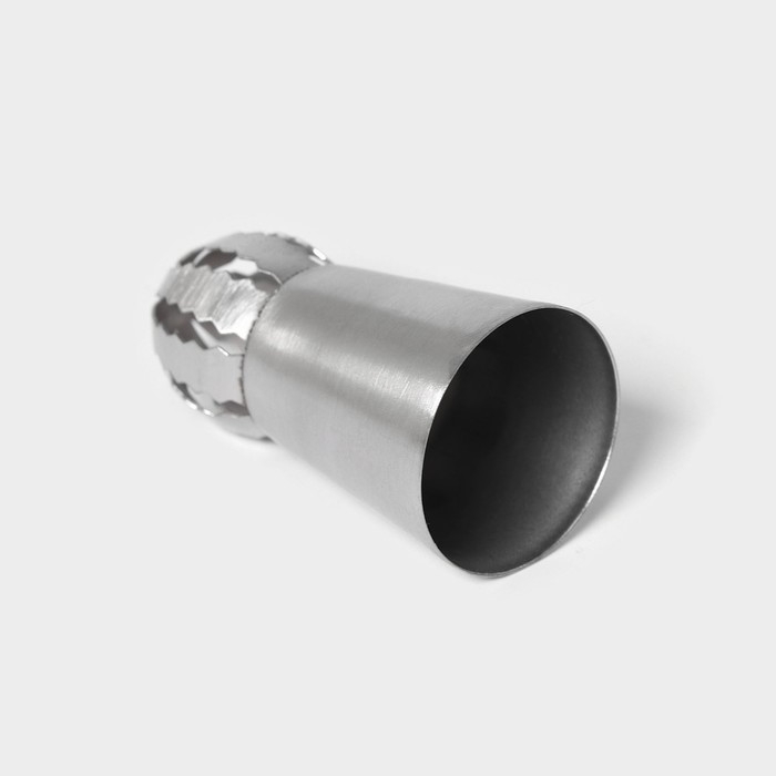 Насадка кондитерская &laquo;Сфера.Волна с цветком&raquo;, d=3 см, выход 2,3 см, нержавеющая сталь