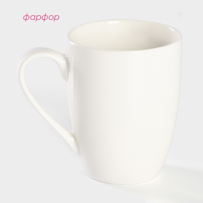 Кружка фарфоровая Доляна &laquo;Пантера&raquo;, 350 мл