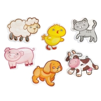 Пазлы-контурные &laquo;Домашние животные&raquo;, мягкий