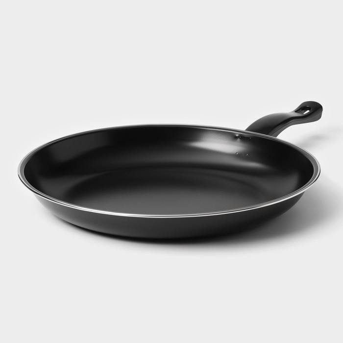 Набор сковород &laquo;Жаклин&raquo;, 3 предмета: 20/25/30&times;4 см, антипригарное покрытие, цвет чёрный