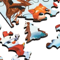 Деревянный пазл фигурный &laquo;Новый год! Новогодние забавы&raquo;