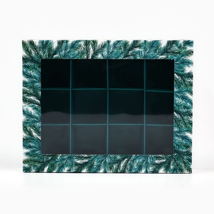 Коробка складная под 12 конфет &laquo;Ёлочные игрушки&raquo;, 14.4 х 18.4 х 3.8 см, Новый год