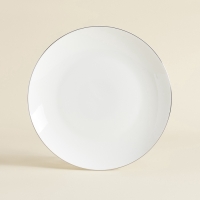 Тарелки SL Home &laquo;Каскарон&raquo;, d=20 см, набор 2 шт, костяной фарфор, белые