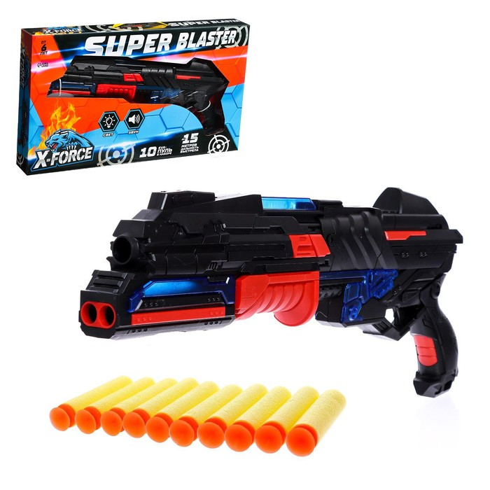 Бластер &laquo;Разрушитель&raquo;, стреляет мягкими пулями, световые и звуковые эффекты