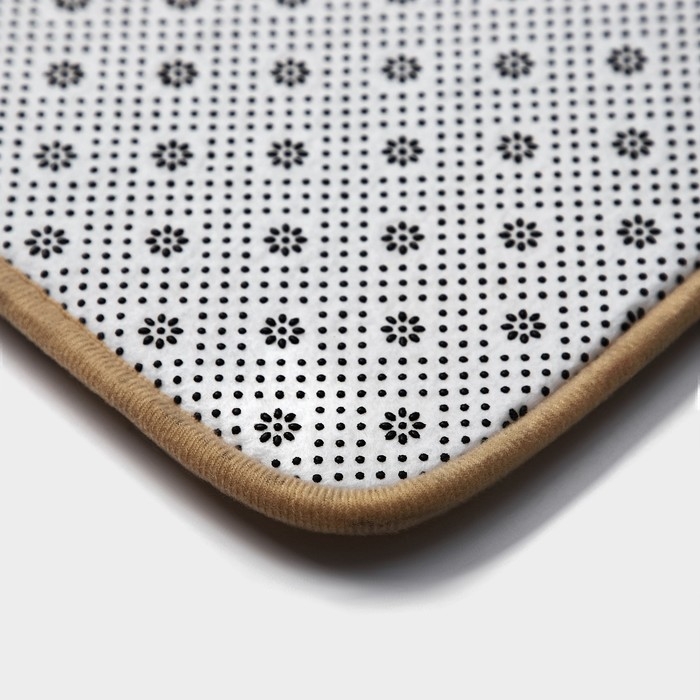 Коврики для ванной и туалета Доляна Lightning, 2 шт: 40&times;50 см, 50&times;80 см, цвет бежевый