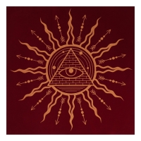 Скатерть для гадания бархатная на Хэллоуин &laquo;Всевидящее око&raquo;, 50х50 см, 16+