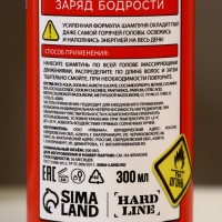 Подарочный набор косметики &laquo;Незаменимый чистый запас&raquo;, гель для душа, шампунь для волос, 2 х 300 мл и мочалка для тела, HARD LINE