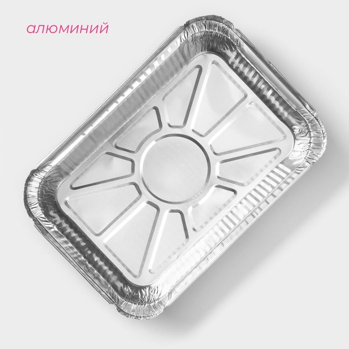 Набор форм для выпечки из фольги Доляна, 860 мл, 21&times;14 см, 5 шт