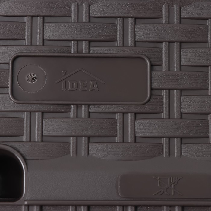 Ящик балконный &laquo;Ротанг&raquo;, 38,5 см, цвет коричневый