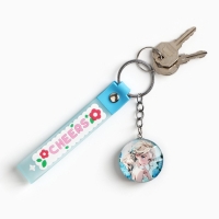 Брелок для ключей детский аниме &laquo;Девушка в цветах&raquo;, 3.5 х 14 см