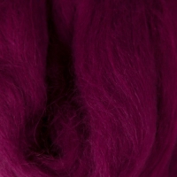 Шерсть для валяния 100% полутонкая шерсть 50гр (191 ежевика)