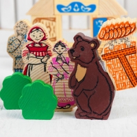 Конструктор &laquo;Сказки. Маша и медведь&raquo;, 17 деталей