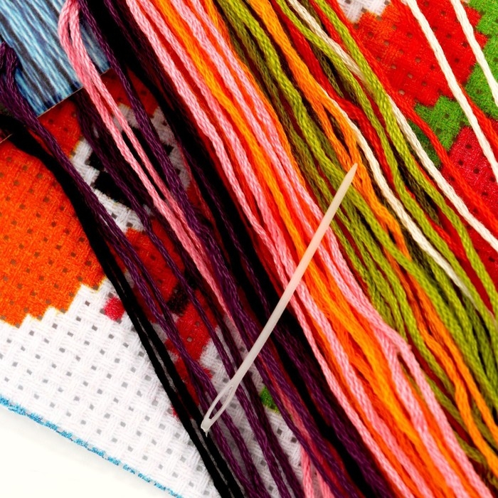 Вышивка крестиком для детей &laquo;Котик&raquo;, набор для творчества, 14 х 10 см