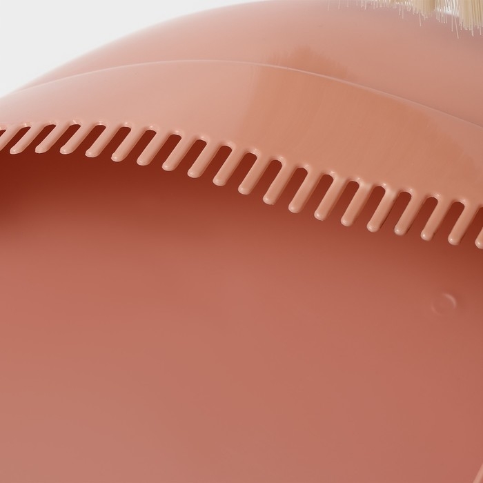 Щётка для пола Доляна: щётка 23&times;88 см, совок 26&times;26&times;73 см, цвет бежевый