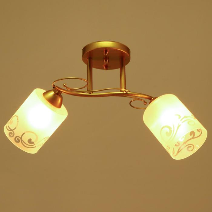 Люстра 1082/2GD 40Вт Е27 золото 46х15х24 см