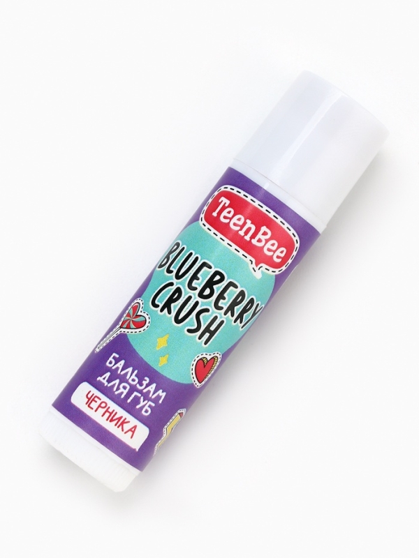 TeenBee Бальзам для губ с ароматом черники, 4 г