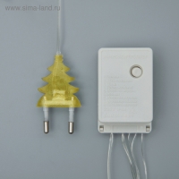 Гирлянда &laquo;Нить&raquo; 5 м, IP20, прозрачная нить, 50 LED, свечение жёлтое, 8 режимов, 220 В