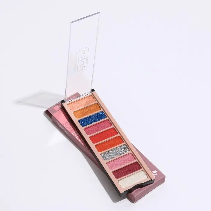 Палетка теней для век с шиммером 10 цветов